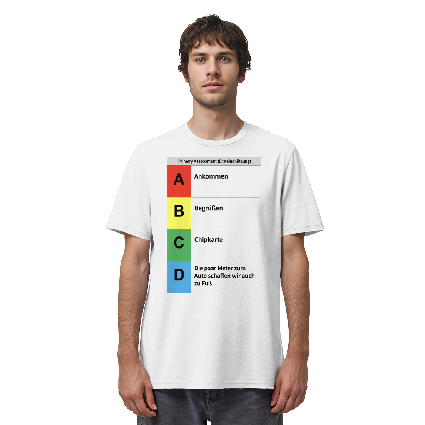 ABCD Schema Rettungsdienst (Realität) - Medizinhumor Kopie - Organic Shirt