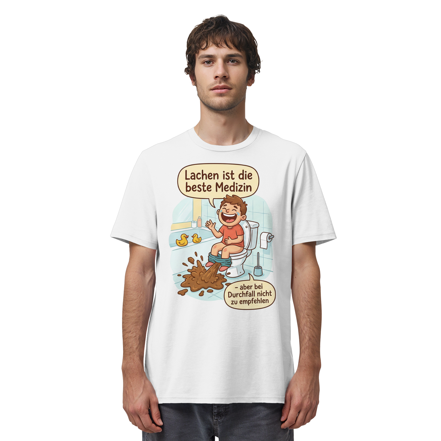 Lachen ist die beste Medizin - Medizinhumor - Organic Shirt