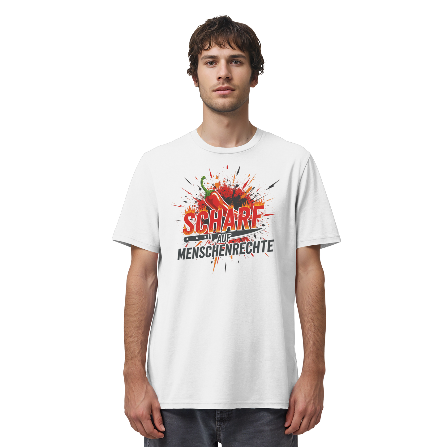 Scharf auf Menschenrechte - Demokratie - Organic Shirt