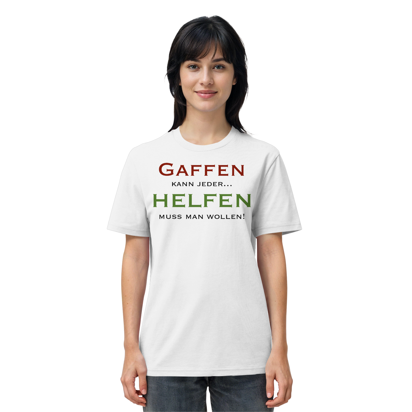 Gaffen kann jeder... HELFEN muss man wollen! - Rettungsdienst - Organic Shirt