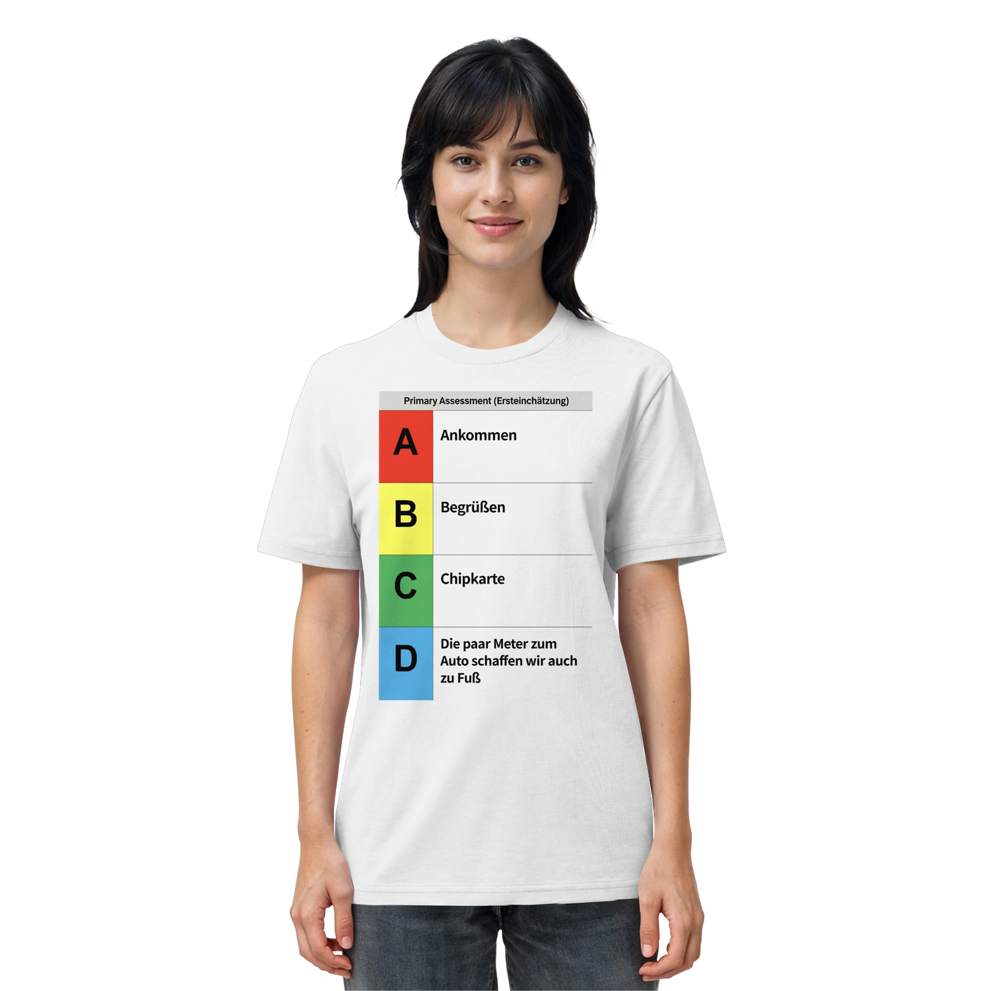 ABCD Schema Rettungsdienst (Realität) - Medizinhumor Kopie - Organic Shirt