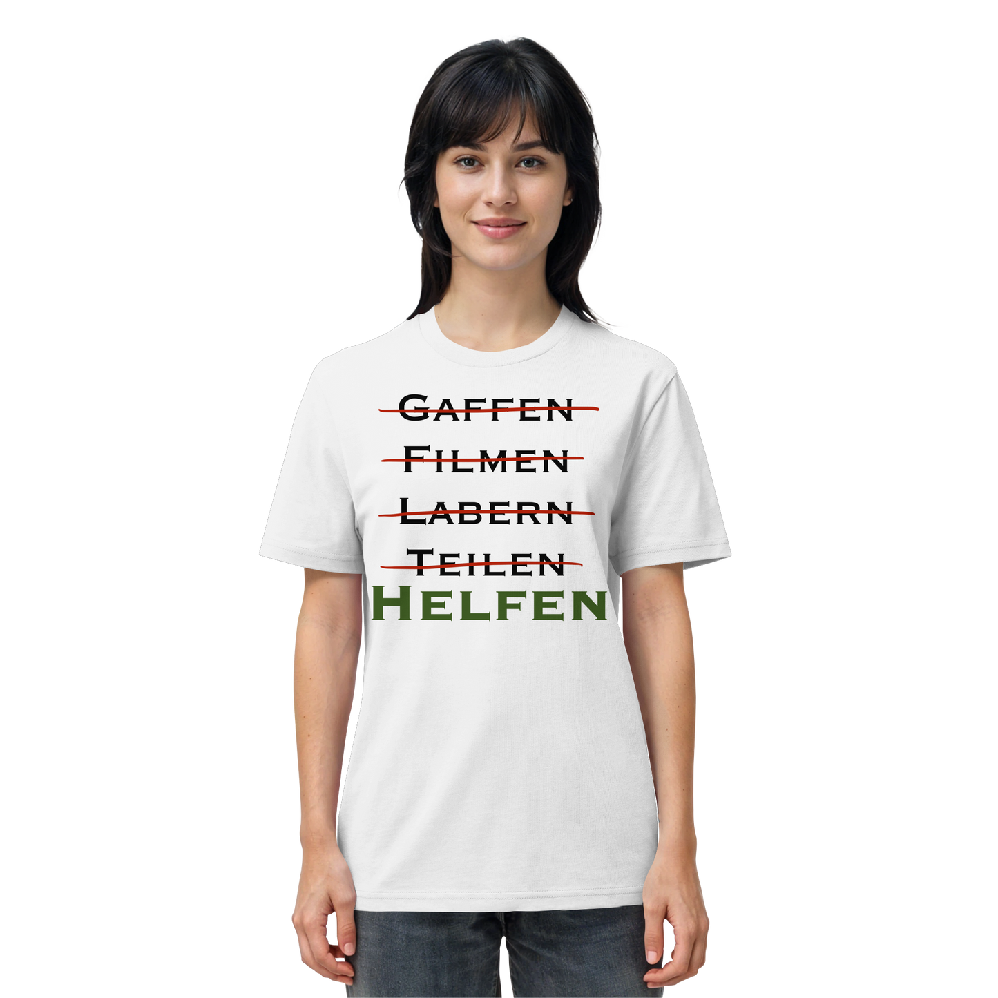 gaffen, filmen, labern, teilen => NEIN! HELFEN - Rettungsdienst - Organic Shirt