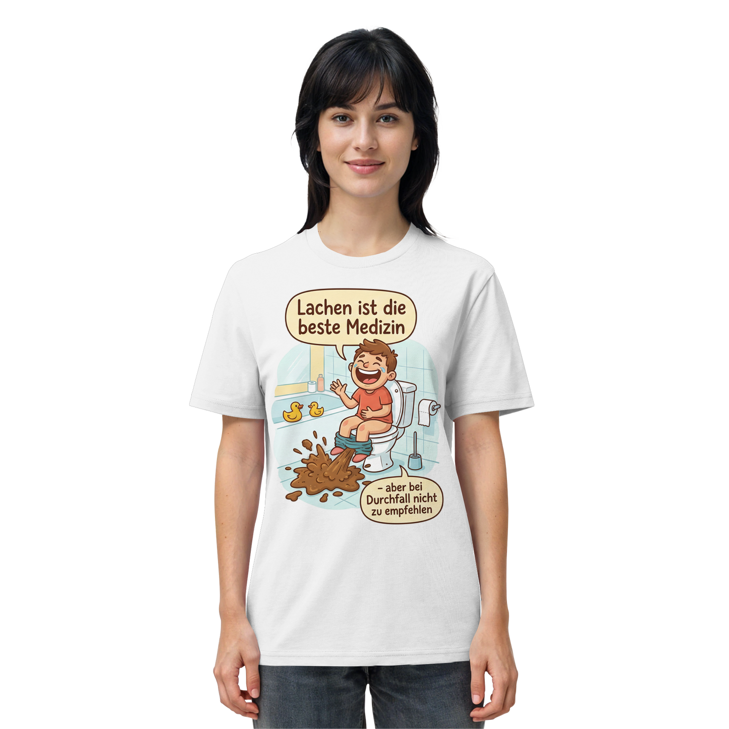 Lachen ist die beste Medizin - Medizinhumor - Organic Shirt