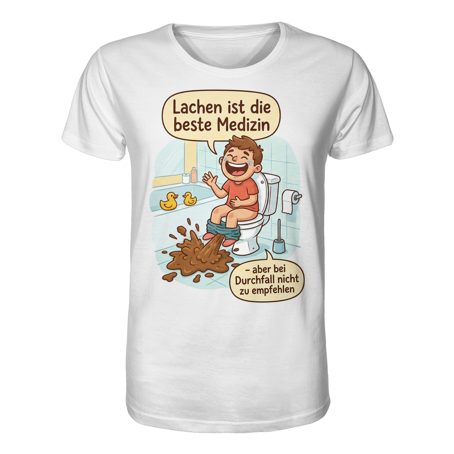 Lachen ist die beste Medizin - Medizinhumor - Organic Shirt