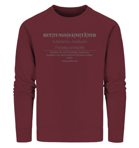 Rettungssanitäter  - Organic Sweatshirt