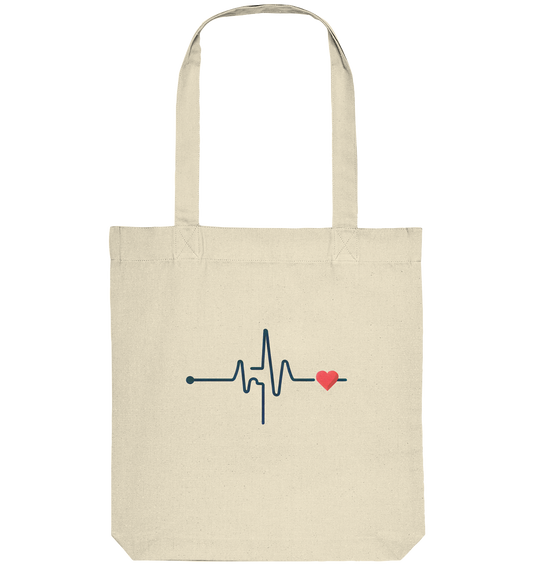 Pulsschlag für die Liebsten - Organic Tote-Bag