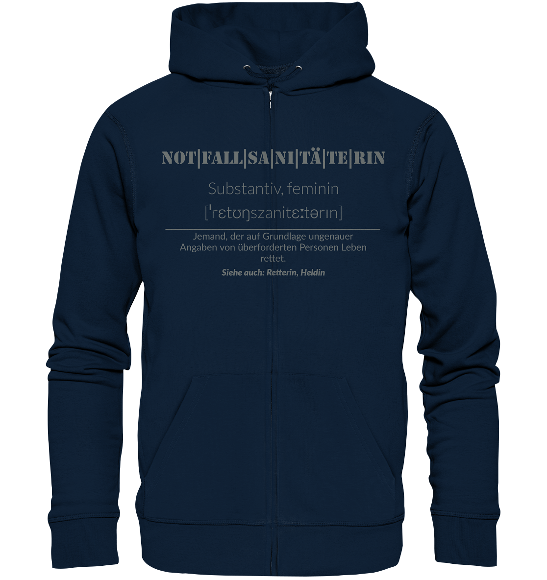 Notfallsanitäterin - Organic Zipper