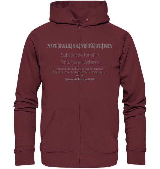 Notfallsanitäterin - Organic Zipper