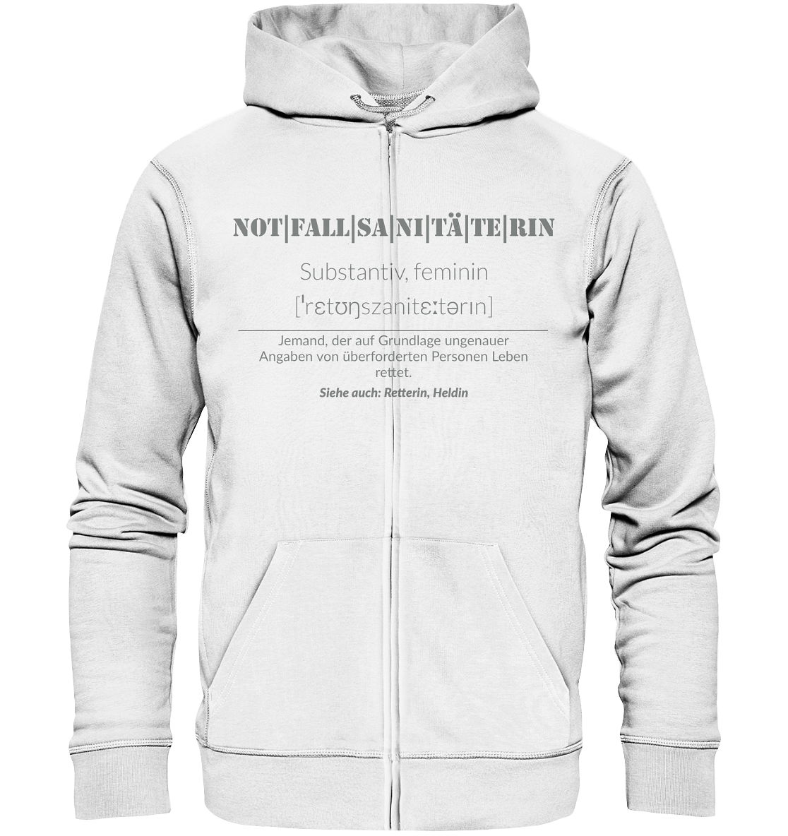 Notfallsanitäterin - Organic Zipper