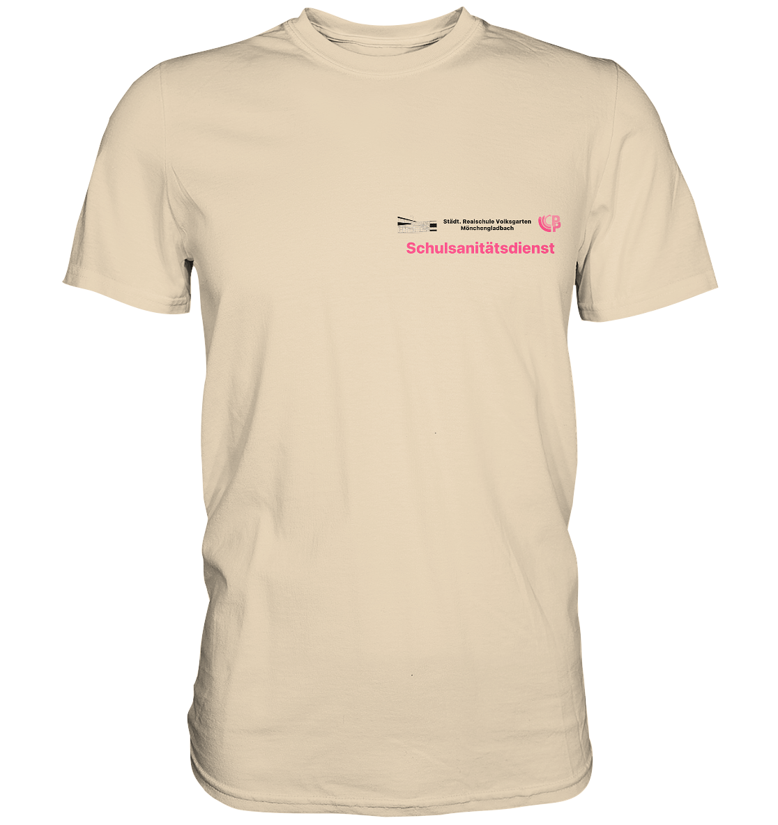 Dienstkleidung Schulsanitätsdienst Stadt. Realschule Volksgarten  - Premium Shirt