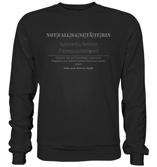 Notfallsanitäterin - Premium Sweatshirt