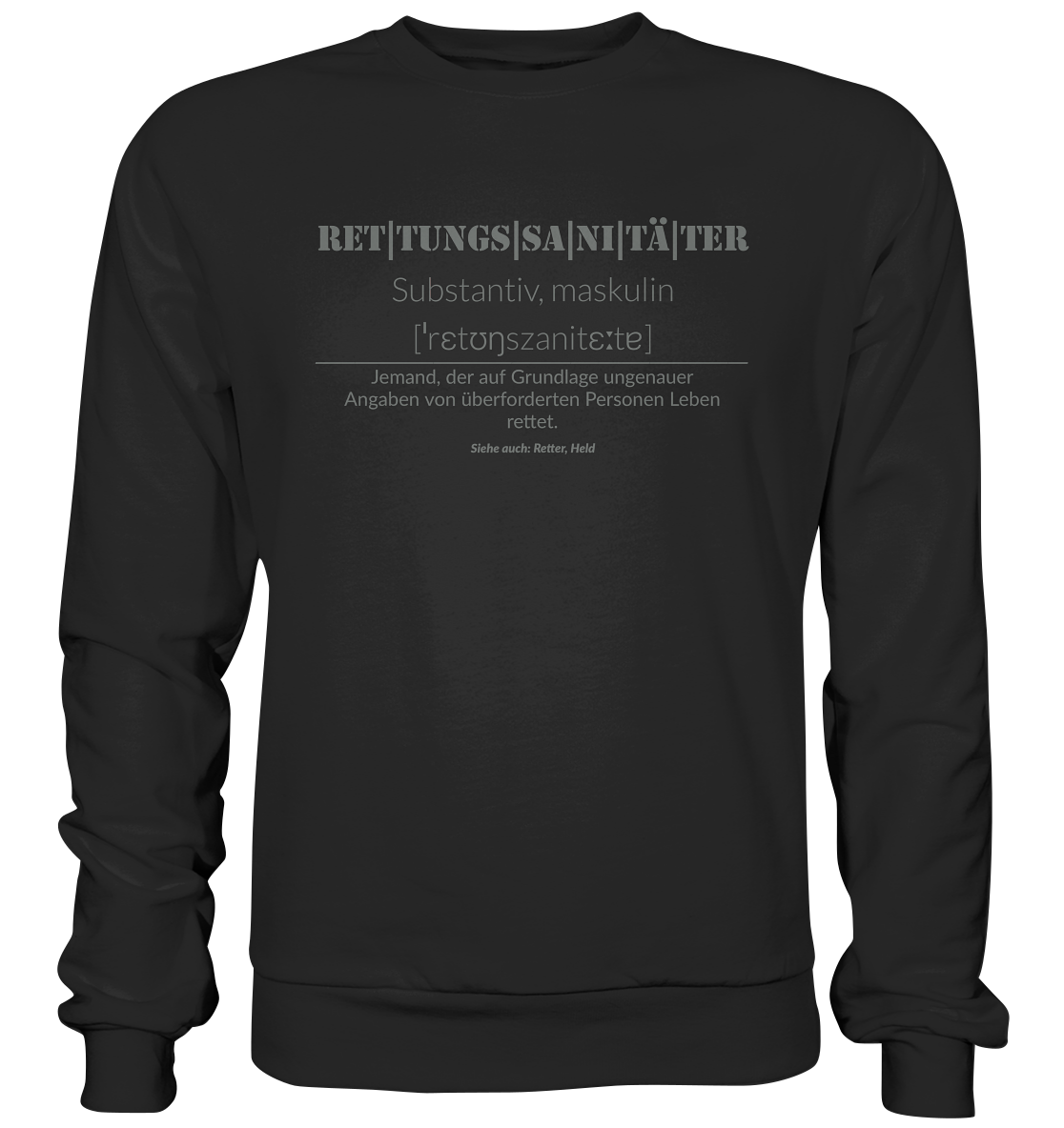 Rettungssanitäter  - Premium Sweatshirt