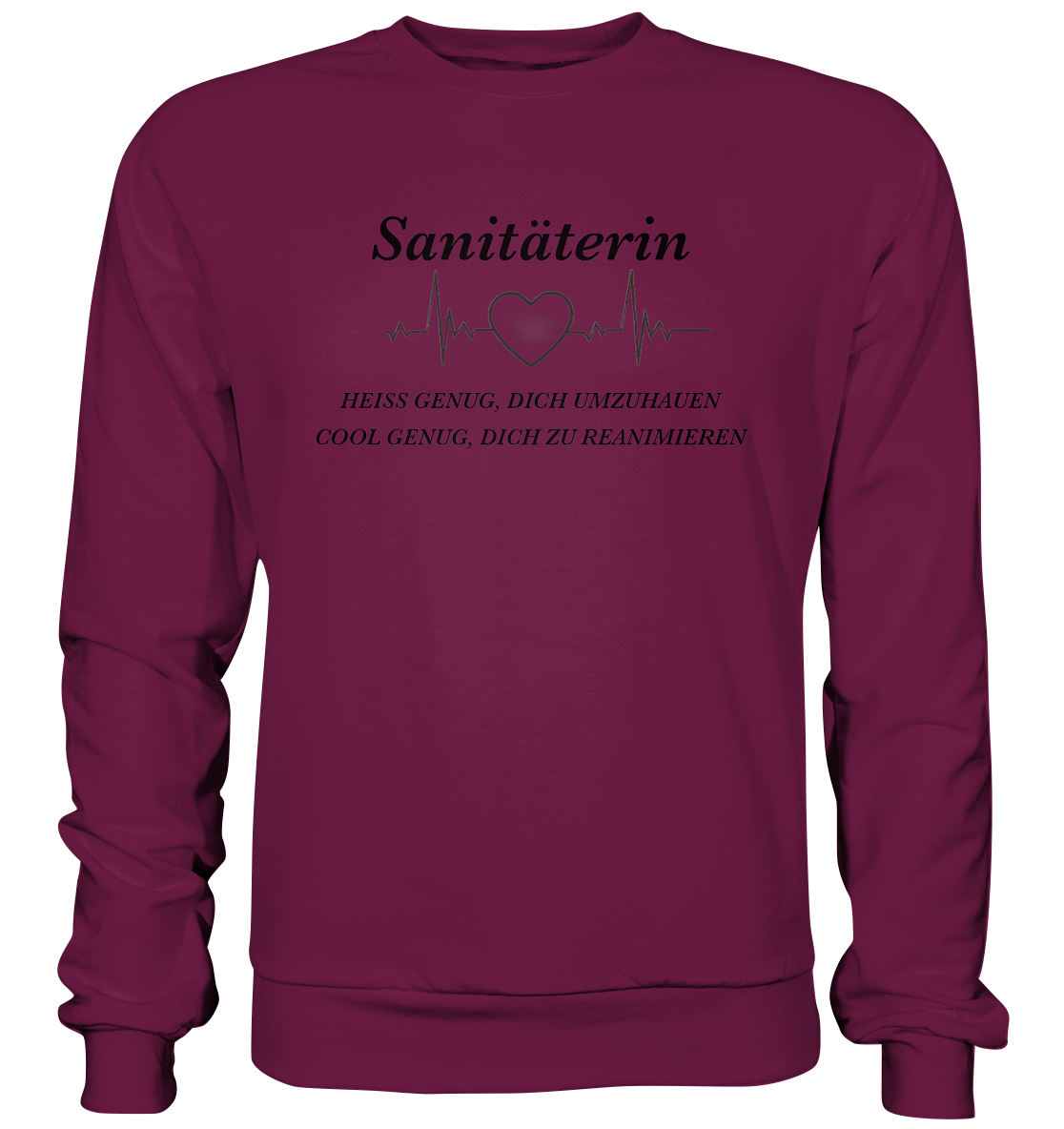 Sanitäterin - heiß und cool - Premium Sweatshirt