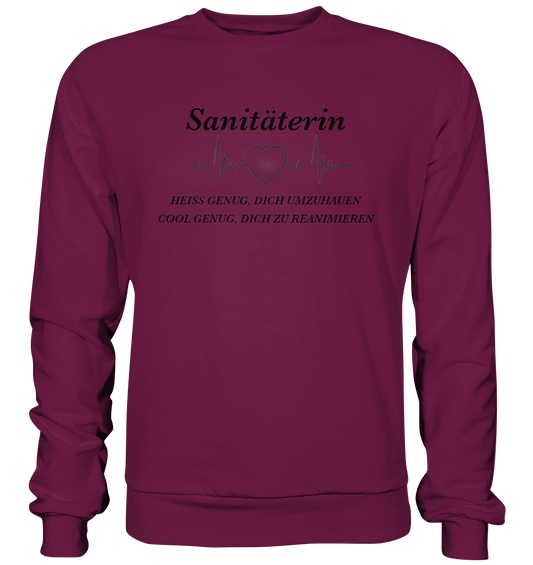 Sanitäterin - heiß und cool - Premium Sweatshirt