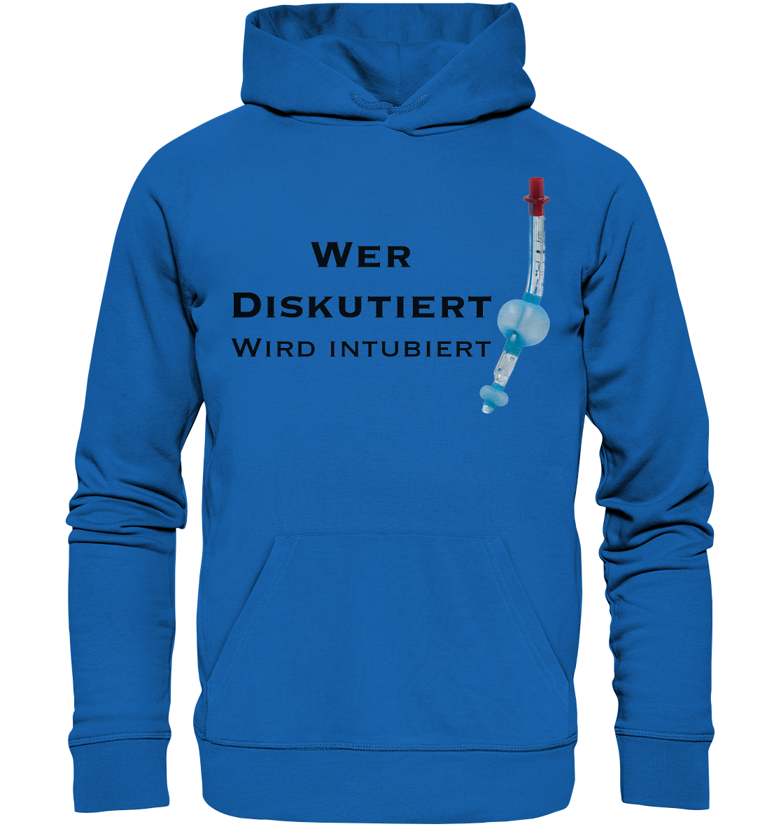 Wer diskutiert, wird intubiert. - Premium Unisex Hoodie