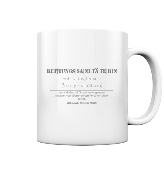 Rettungssanitäterin - Tasse glossy