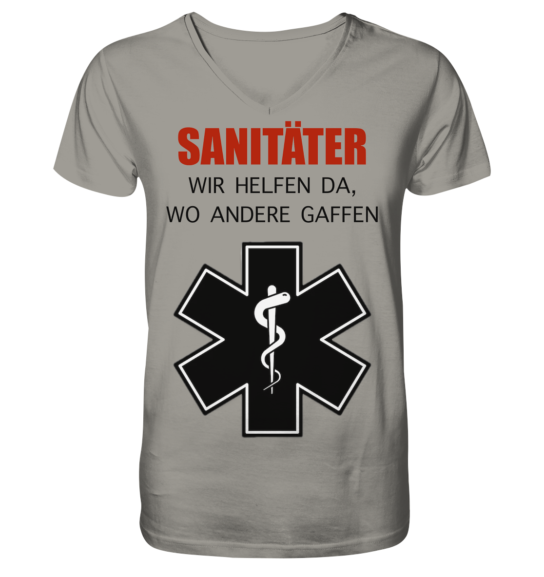 Sanitäter Wir helfen da, wo andere Gaffen - V-Neck Shirt