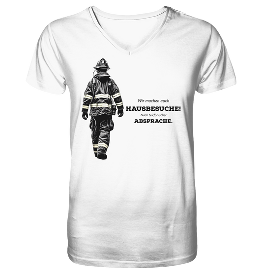 Wir machen auch Hausbesuche! - Feuerwehr - V-Neck Shirt